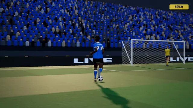 A frame from a Football match video made in Zaga Studio