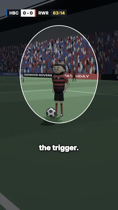 How a high press wins the ball: a frame from the template